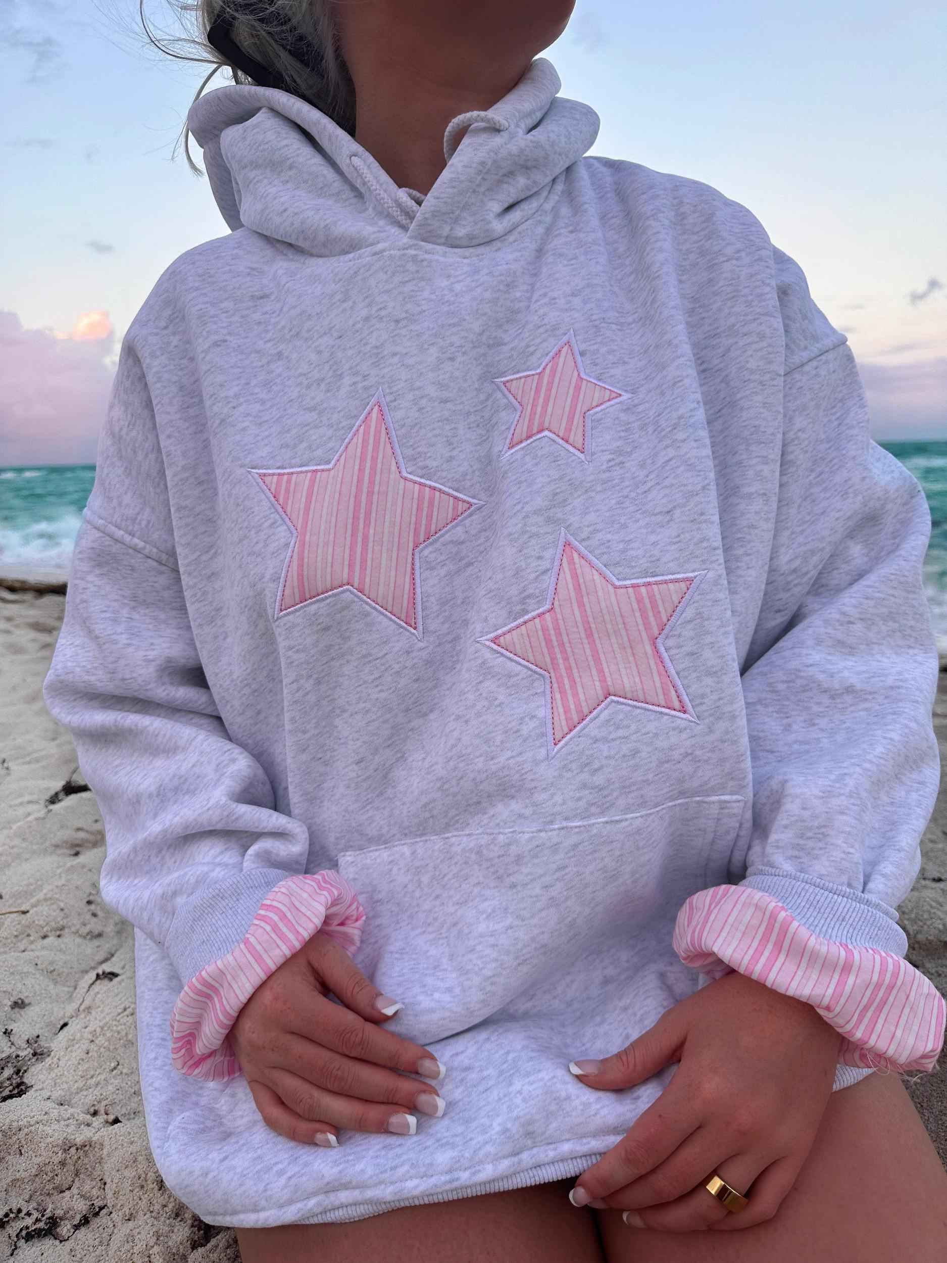 Star Lux Striped Hoodie Product Image