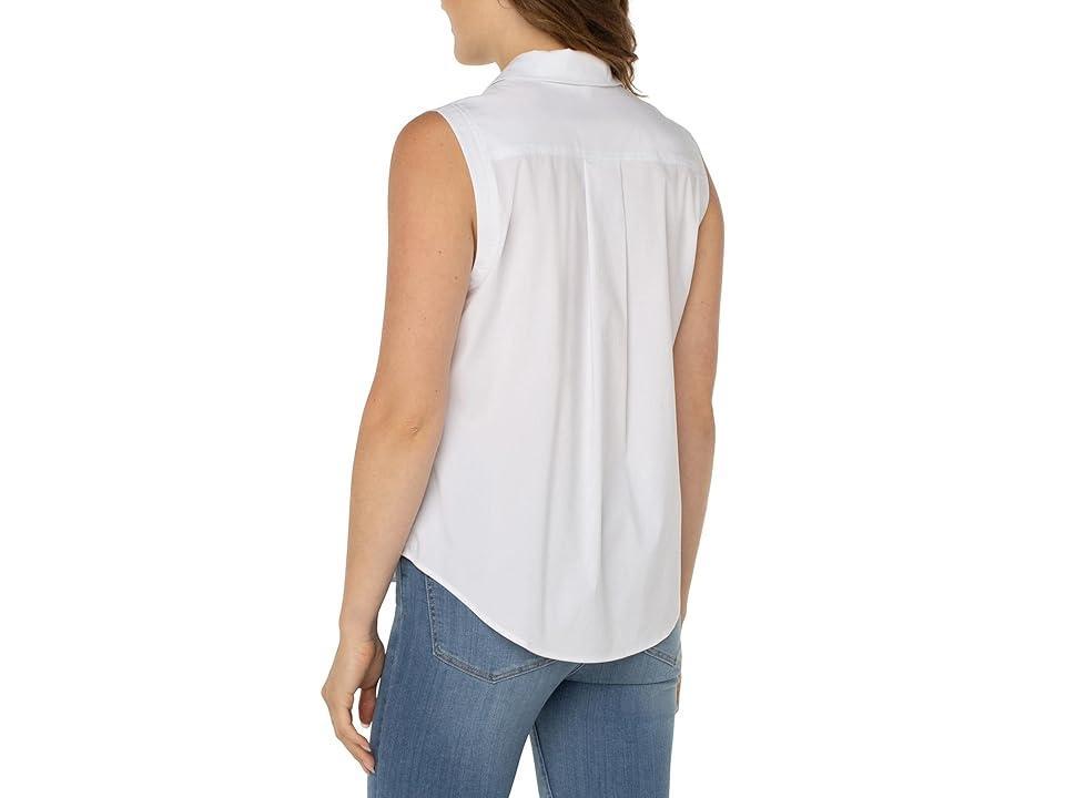 Liverpool Los Angeles Sleeveless Button Front Shirt Women's Clothing Product Image