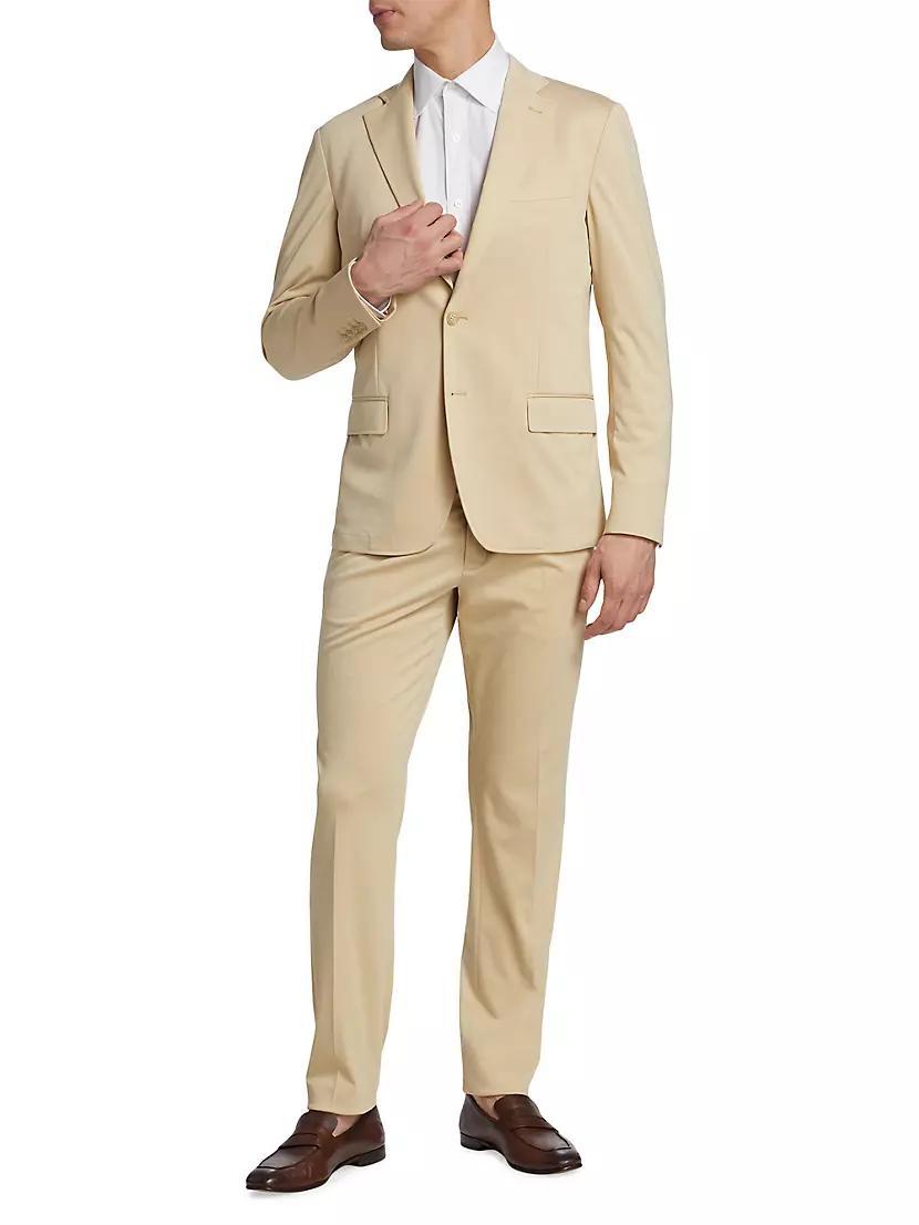 Slim-Fit Single-Breasted Knit Suit Product Image