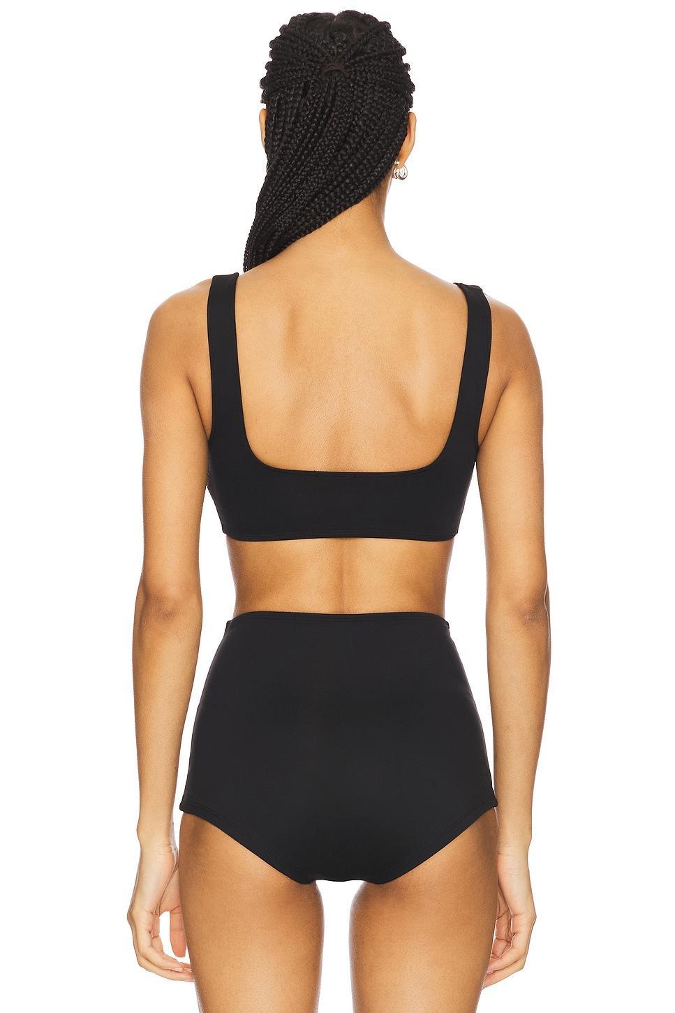 Square Neck Compression Swim Top Good American Product Image