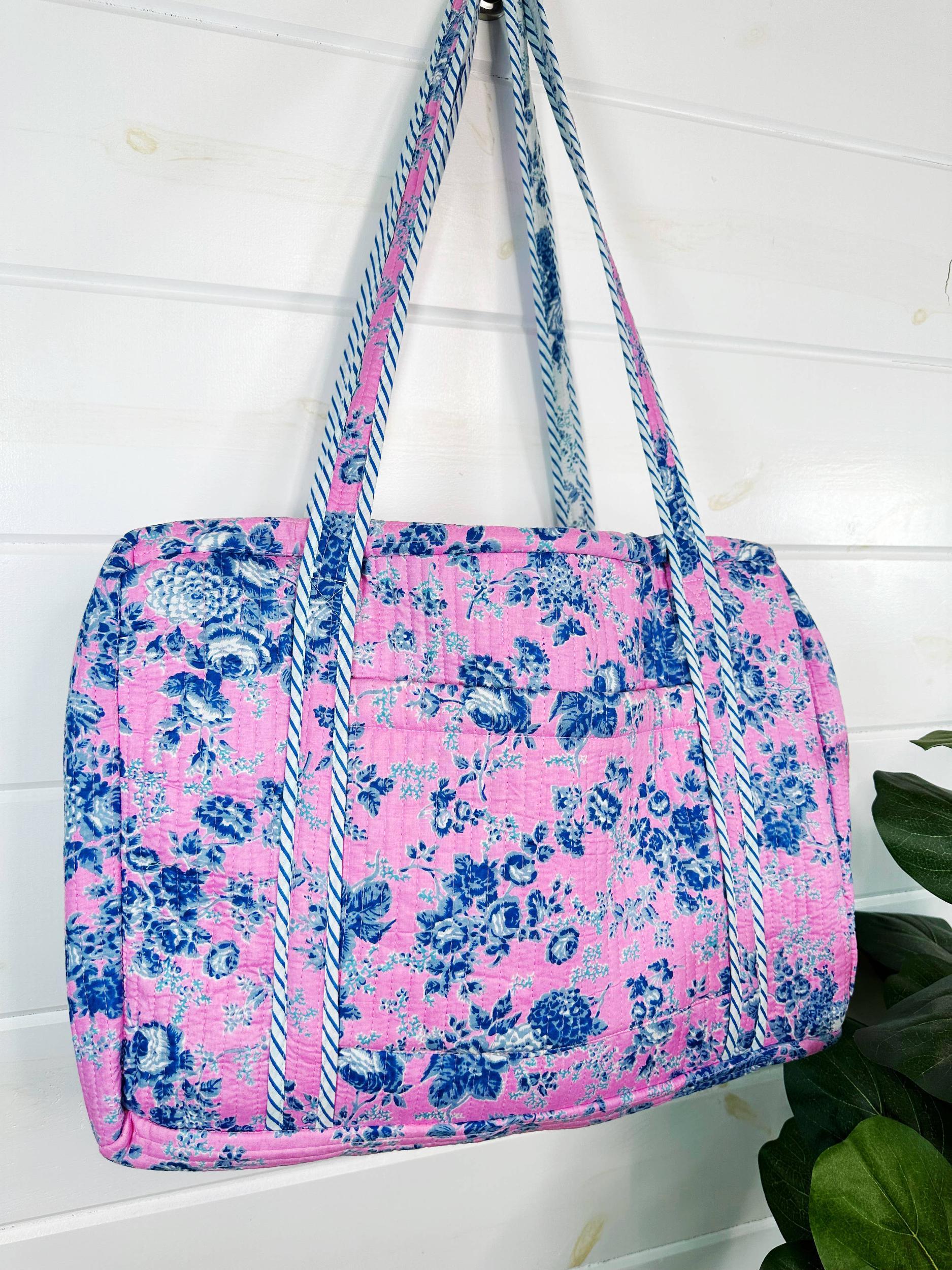 Cottage Floral Quilted Tote Bag Product Image