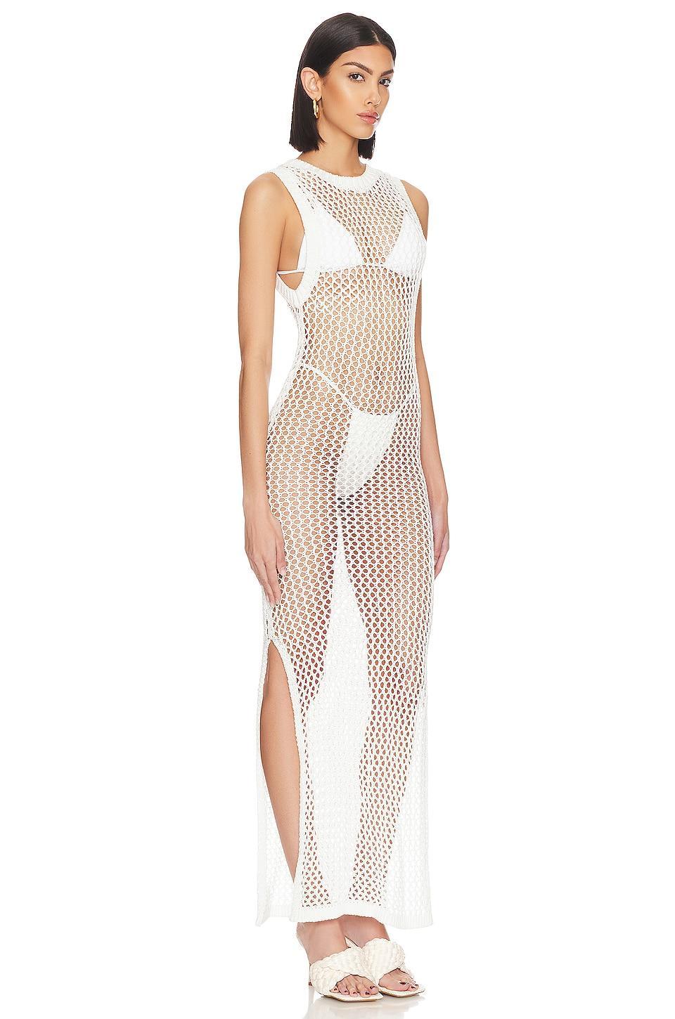 Womens Holly Net Cover-Up Midi-Dress Product Image