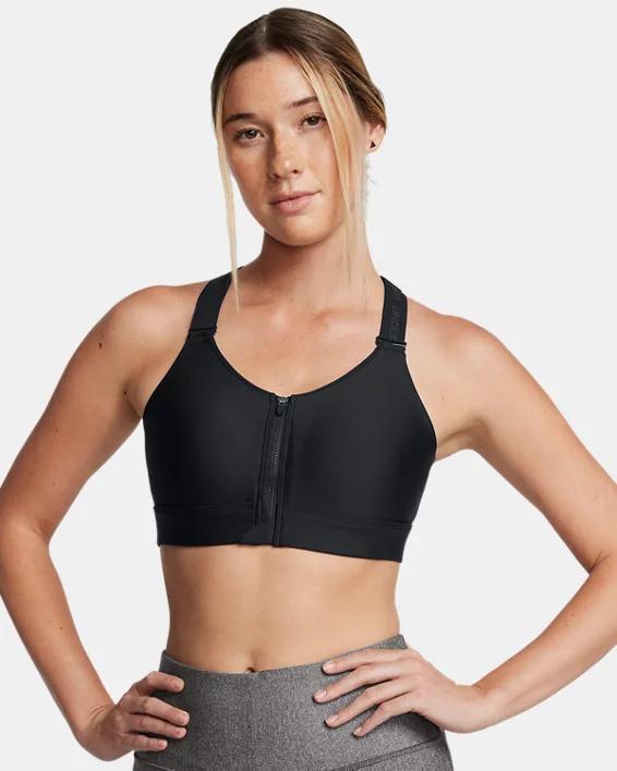 Womens UA Infinity 2.0 High Zip Sports Bra Product Image