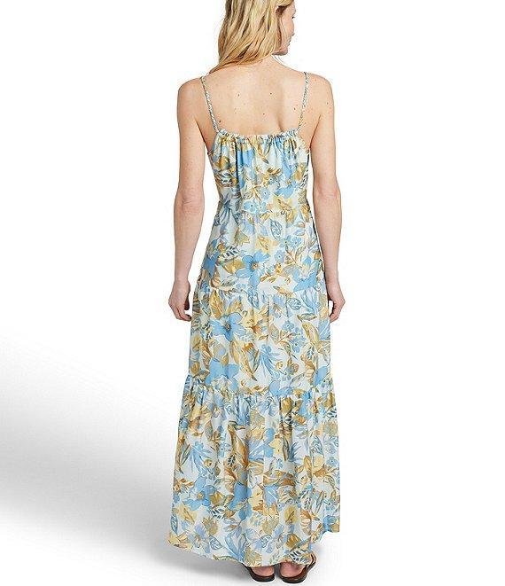 Faherty Sun Chaser Scoop Neck Sleeveless Floral Maxi Dress Product Image