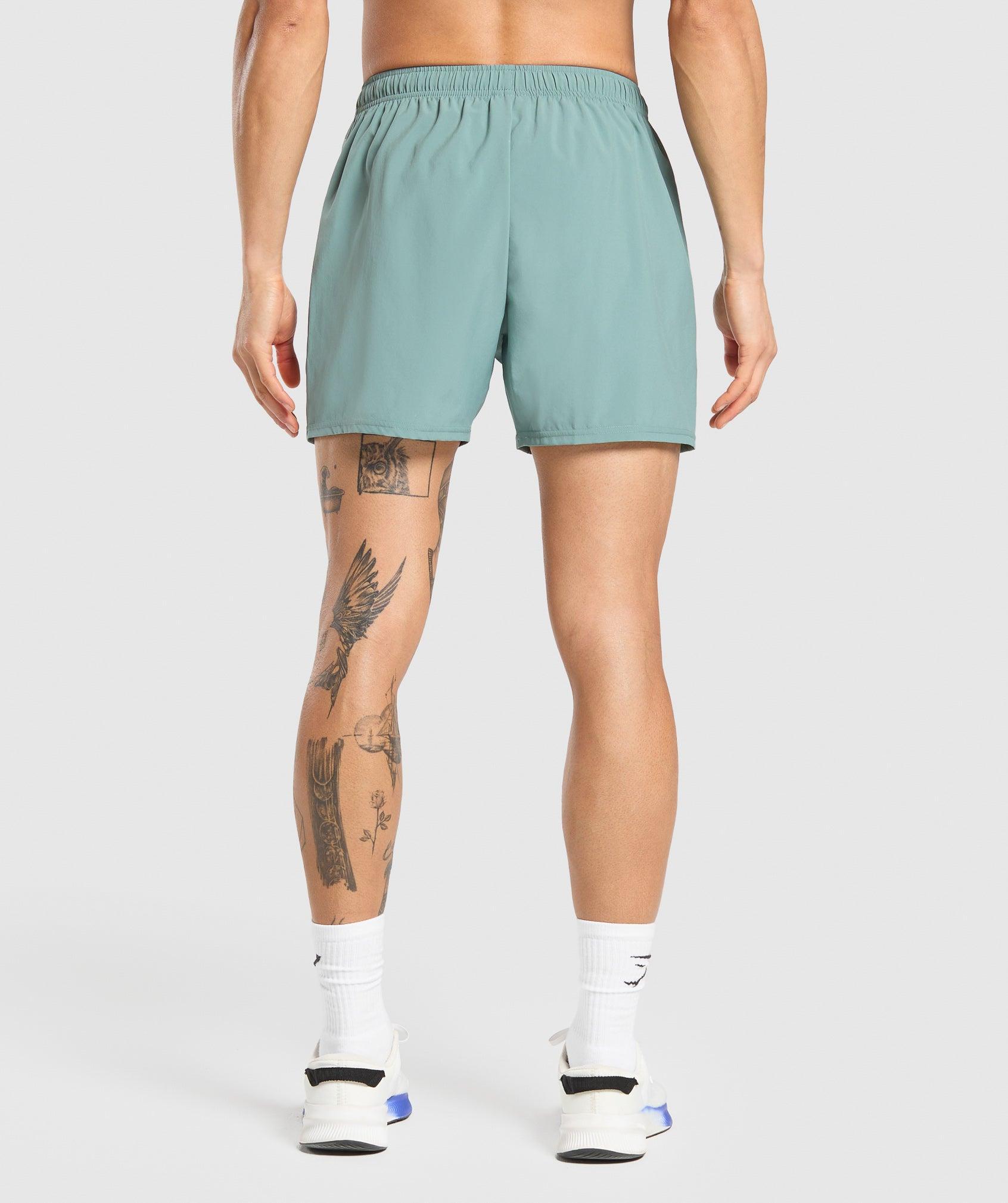 Gymshark Arrival 5" Shorts - Celeste Blue Male Product Image