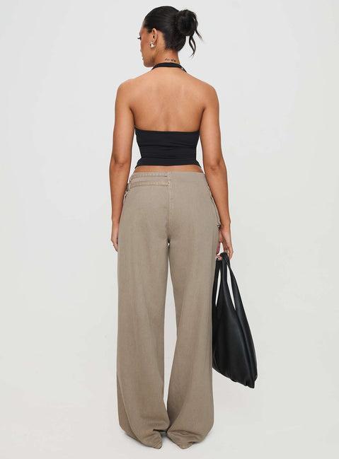 Paltrow Cargo Jeans Washed Brown Product Image