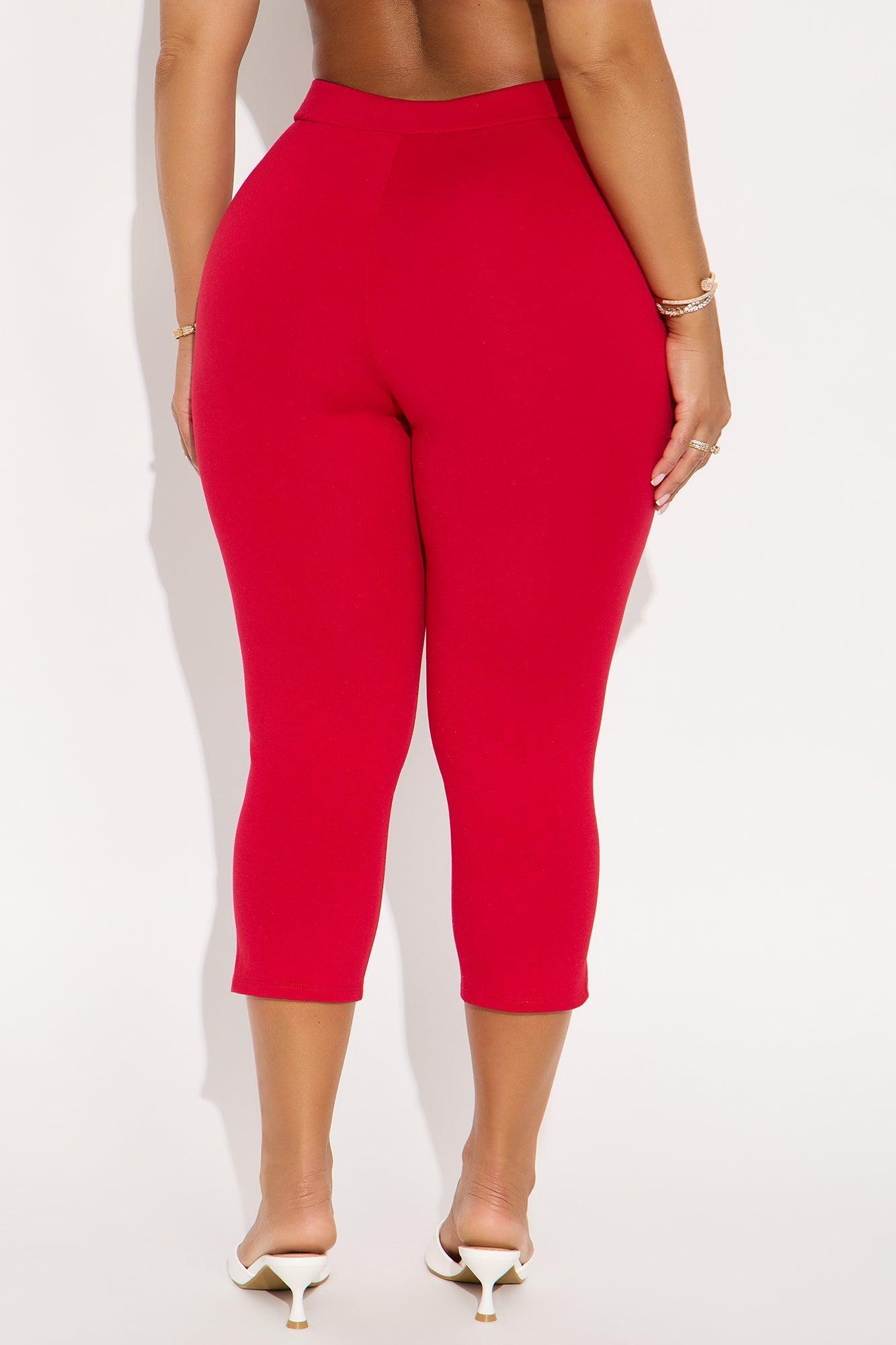 All My Potentials Capri Legging - Red Product Image