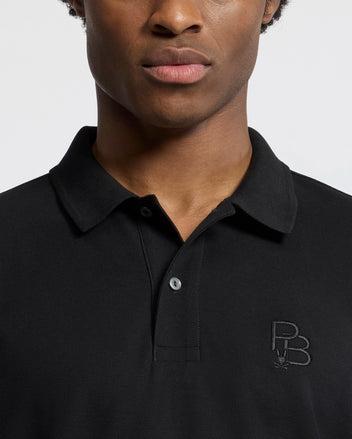 MENS NICHOLSON RIB COLLAR PIQUE POLO - B6K401F200 Product Image