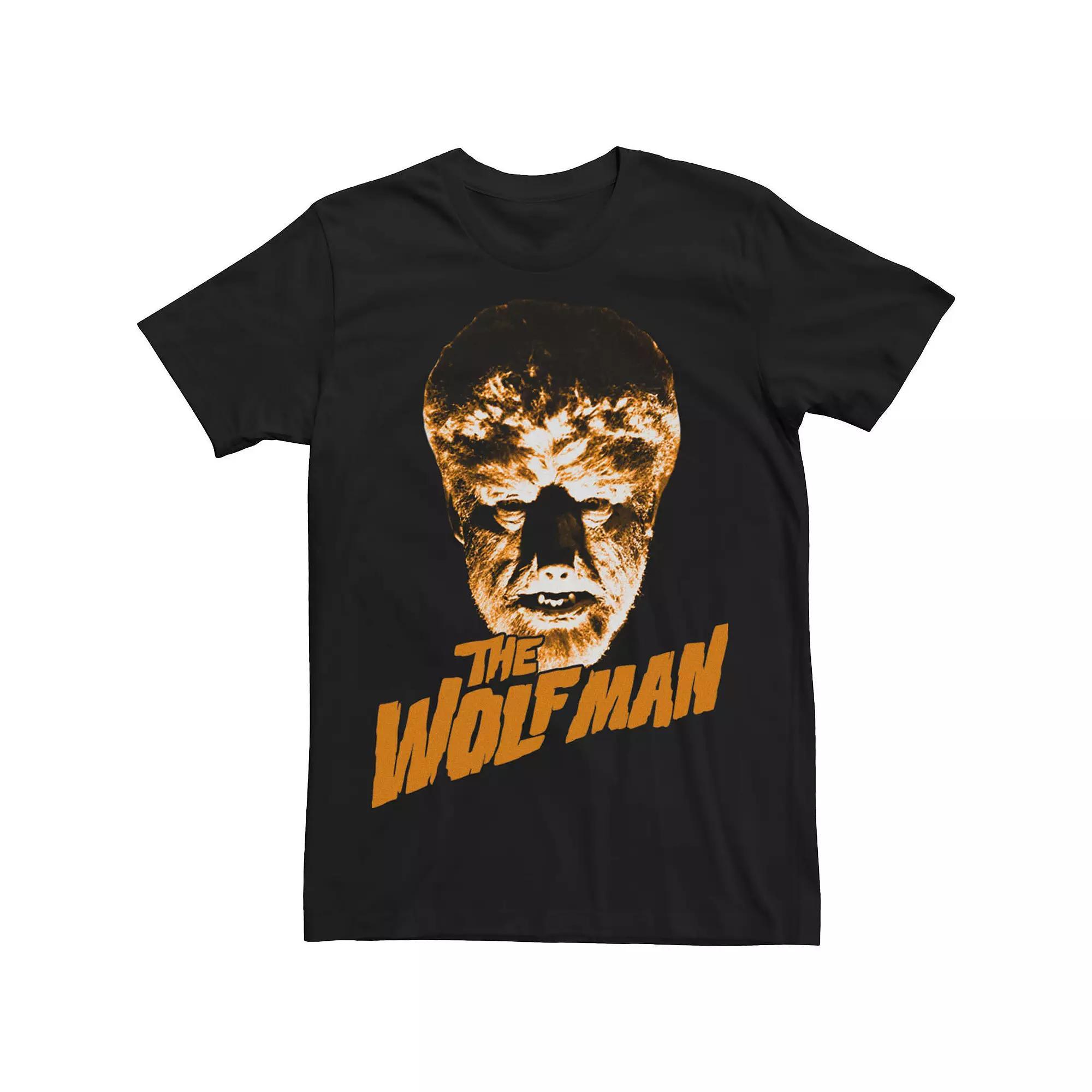Big & Tall Universal Monsters Wolfman Logo Poster Tee, Men's, Size: 5XL, Black Product Image