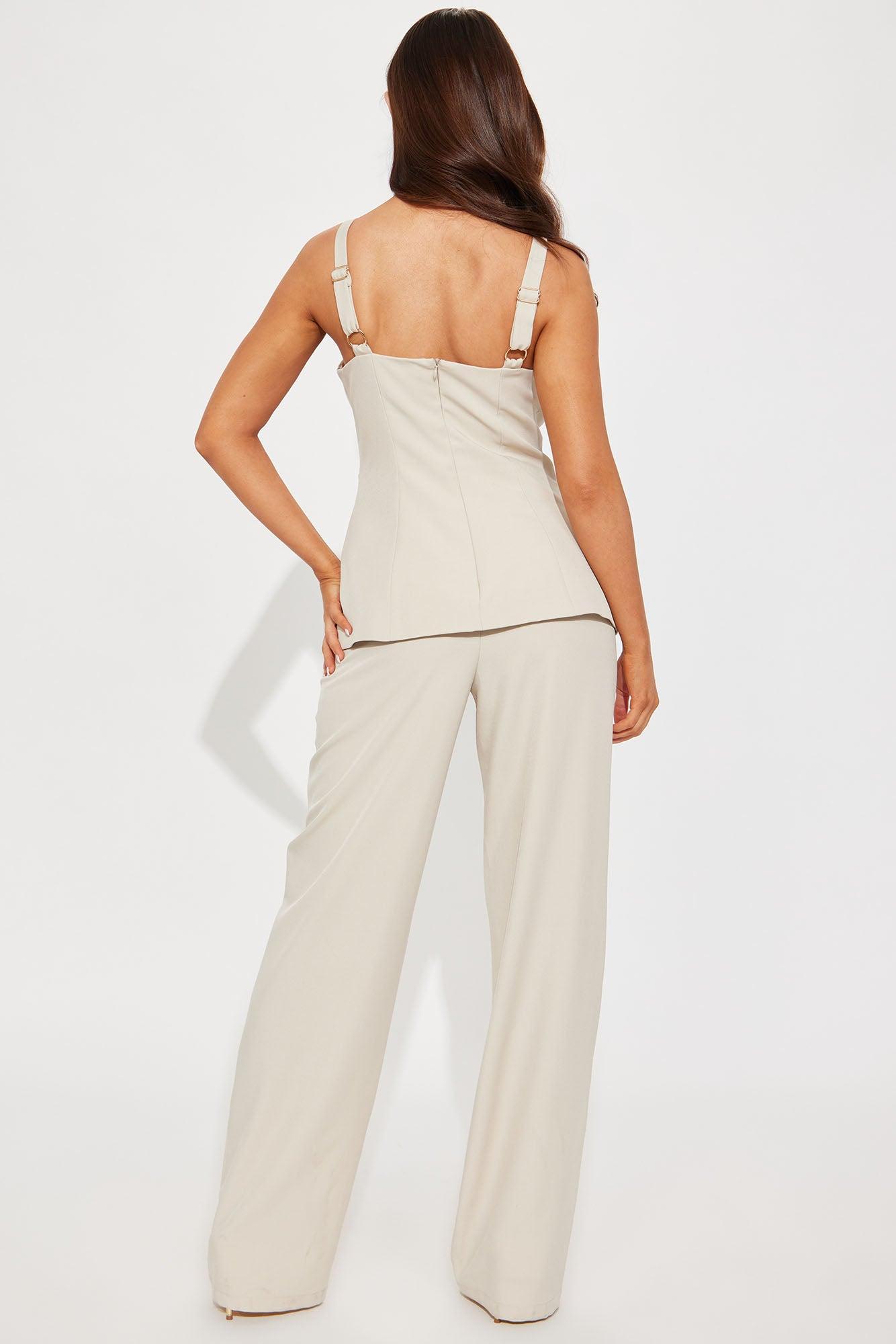 Just Business Jumpsuit - Nude Product Image