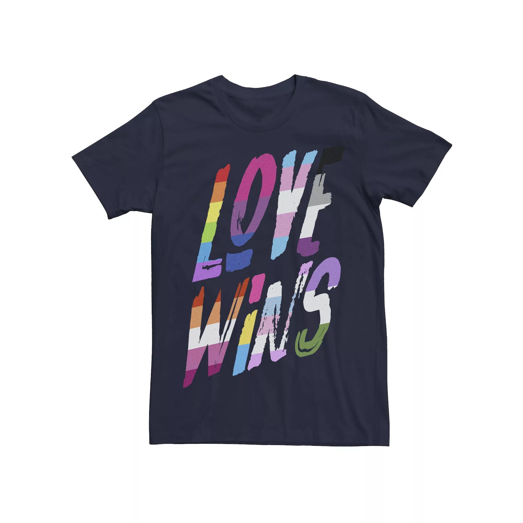 Men's Winning Love Pride Tee, Size: Medium, Blue Product Image