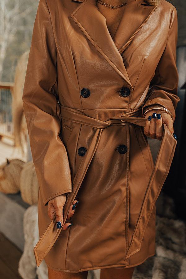 Forever First Class Faux Leather Coat Product Image