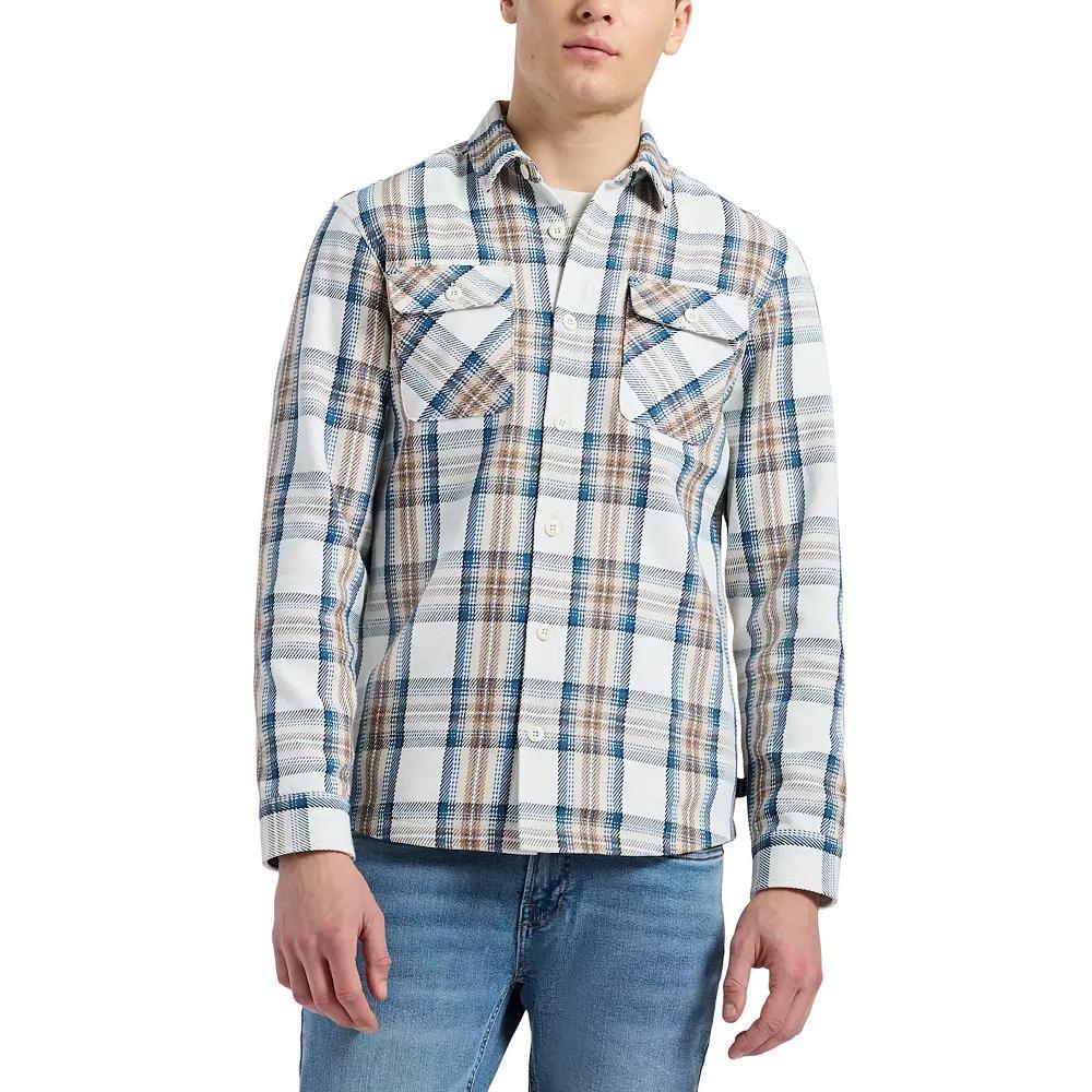 Men's Buffalo Jeans Plaid Shacket, Size: Medium, Milk Product Image