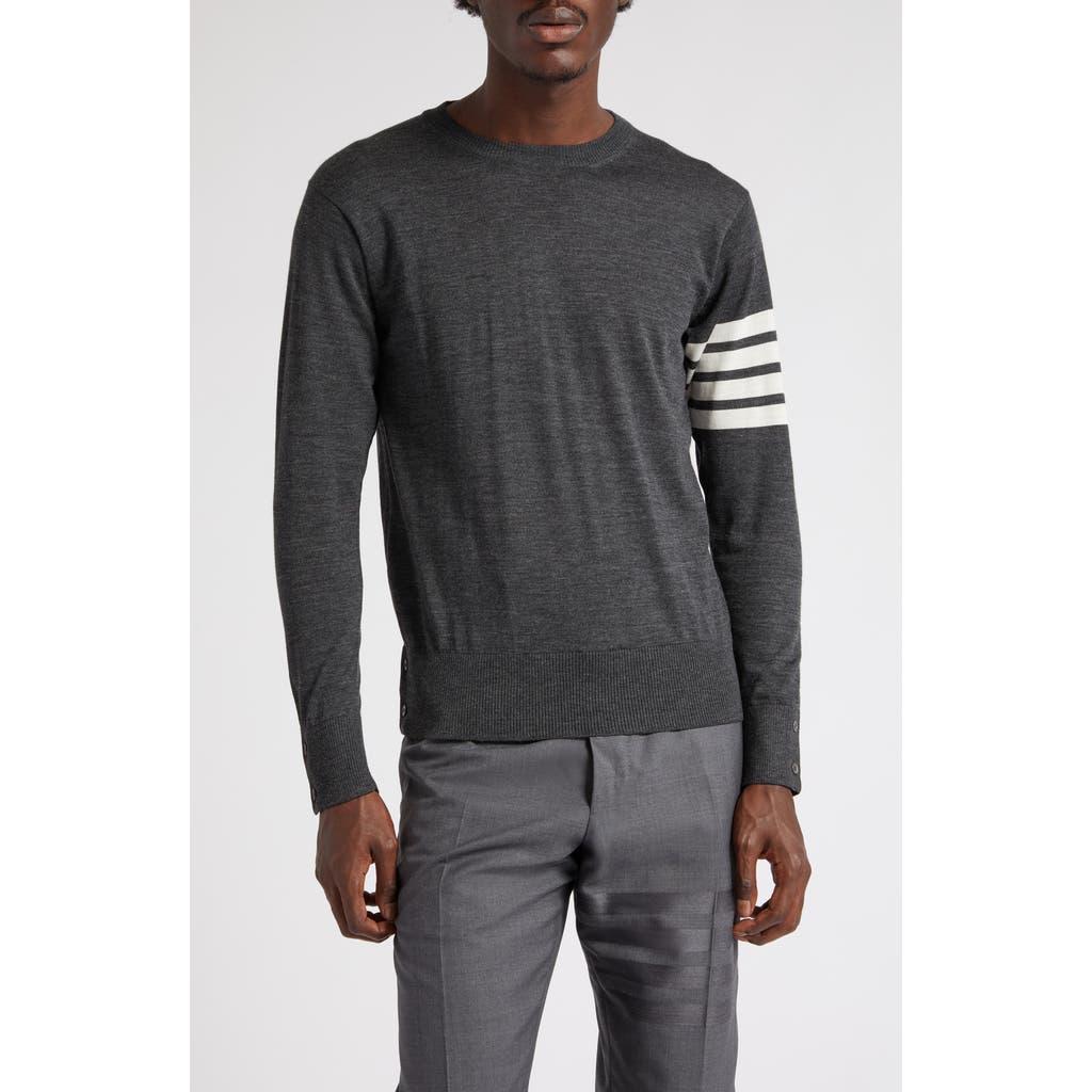 Thom Browne Men's 4-Bar Merino Wool Sweater in Dark Grey at Nordstrom, Size 3 Product Image