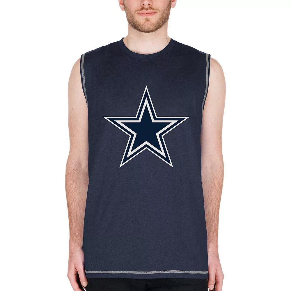 Men's New Era Navy Dallas Cowboys Muscle Tank Top, Size: XL, Blue Product Image