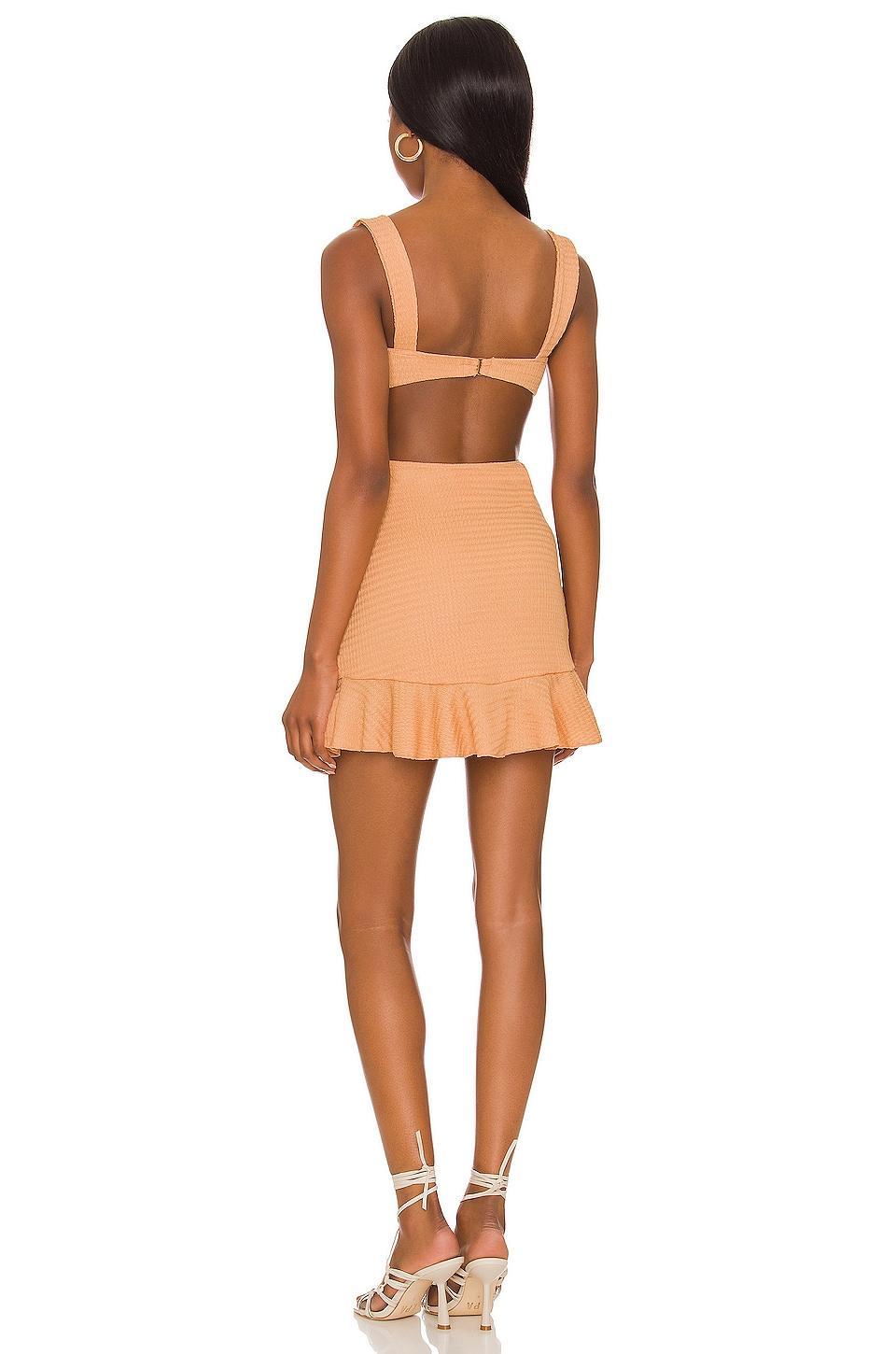 Lovers and Friends Sun Drenched Mini Dress in Orange Product Image