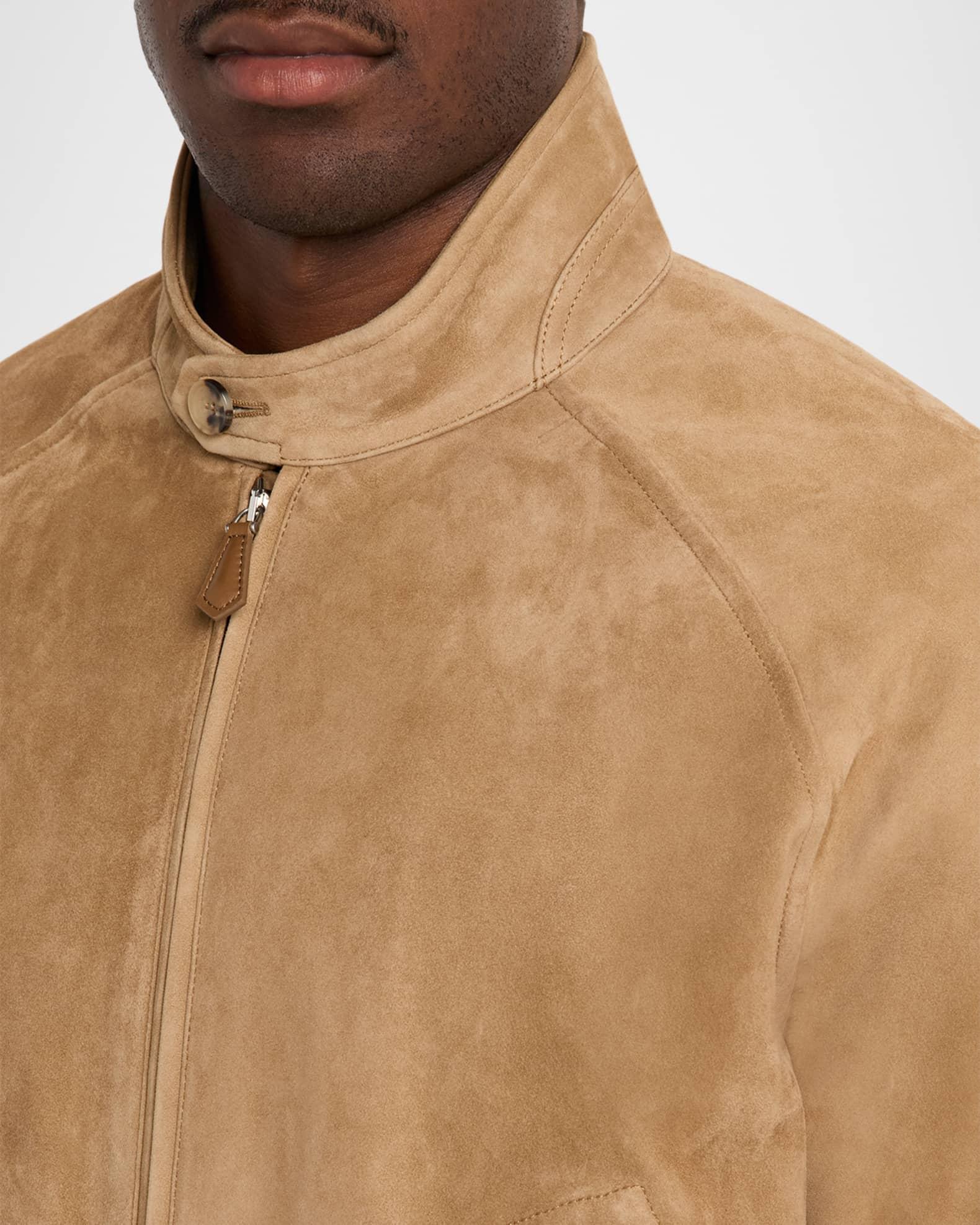 Men's Novak Suede Bomber Jacket Product Image