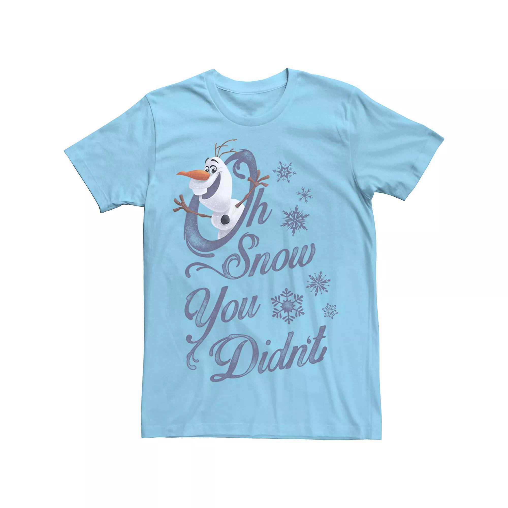 Disney's Frozen Olaf Men's Oh Snow You Didn't Tee, Size: Small, Light Blue Product Image