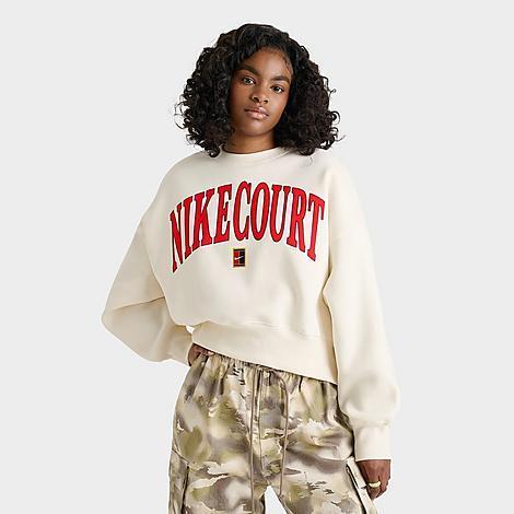 Nike Women's Court Phoenix Fleece Over-Oversized Crew-Neck Tennis Sweatshirt Product Image