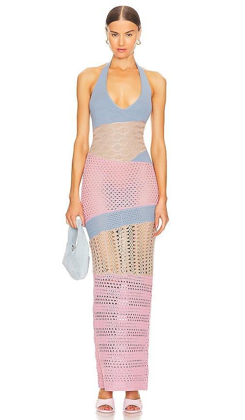 Patchwork Knit Midi Dress RTA Product Image