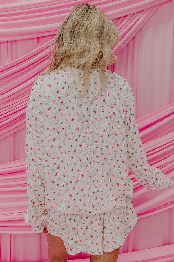 Life Full Of Roses Knit Top Product Image