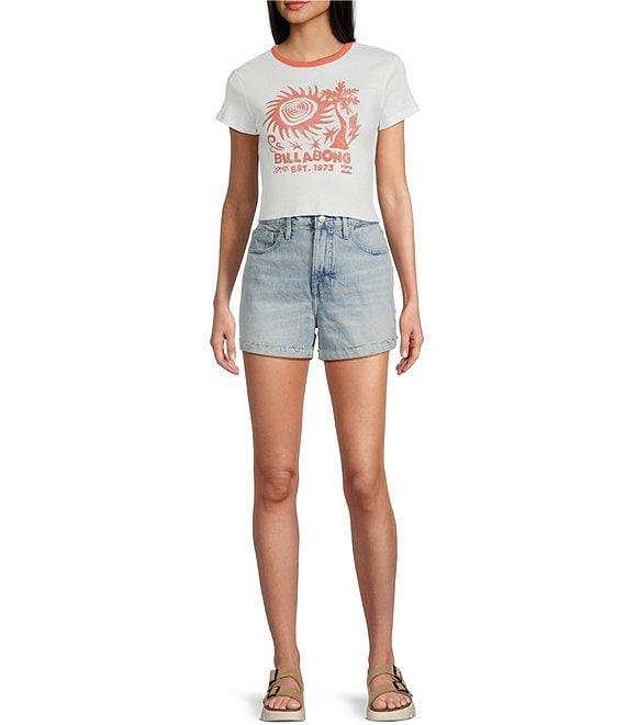 Billabong Electric Feeling Short Sleeve Cropped T-Shirt Product Image