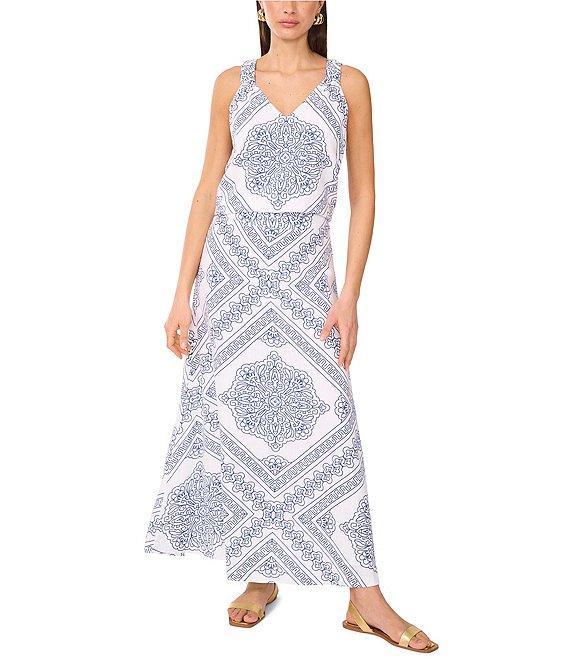 Vince Camuto Printed A Line Maxi Skirt Product Image