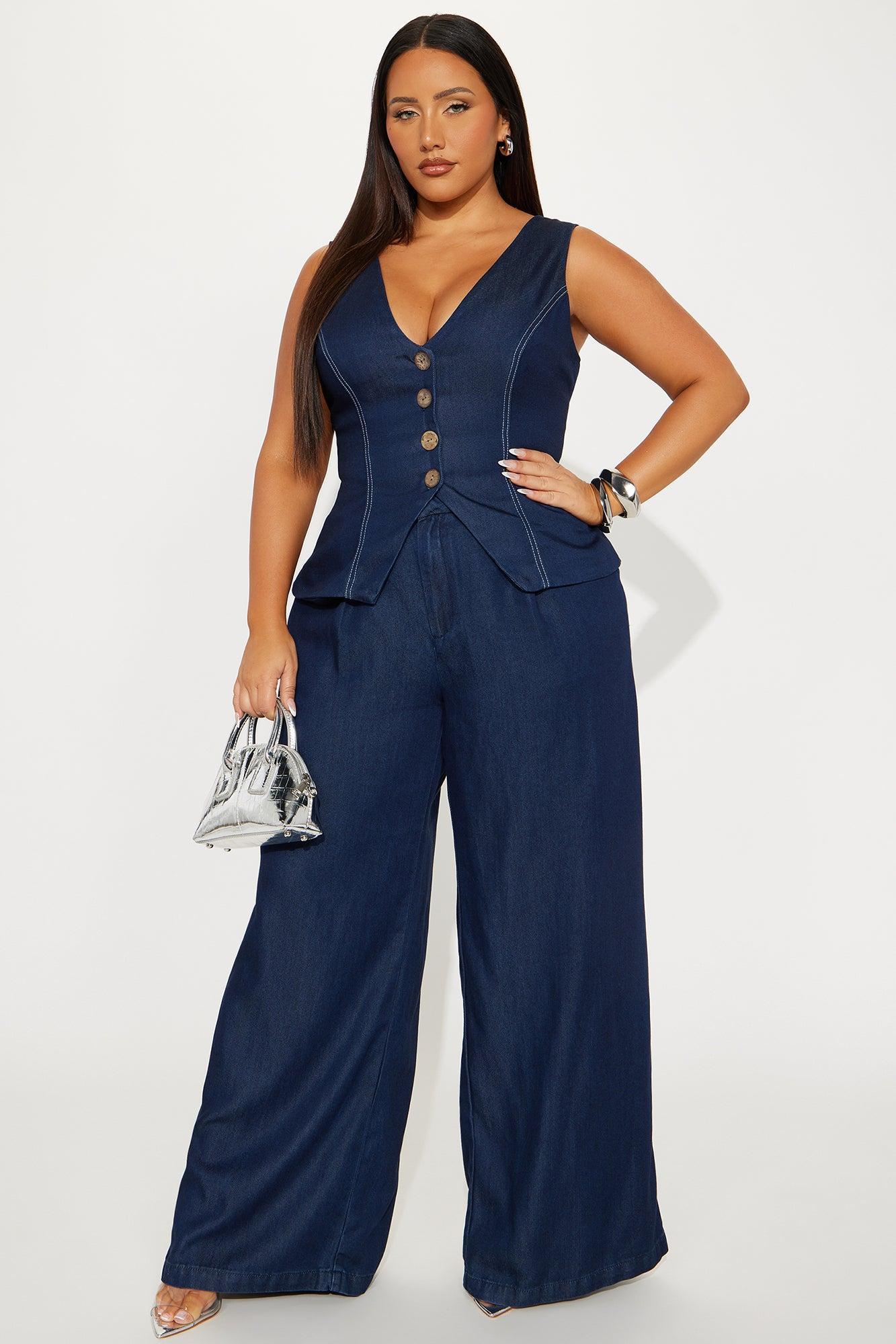 Monique Pant Set - Dark Wash Product Image
