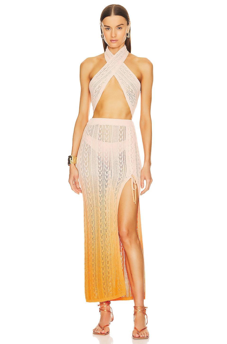 x REVOLVE Kenna Ombre Maxi Skirt Michael Costello Product Image