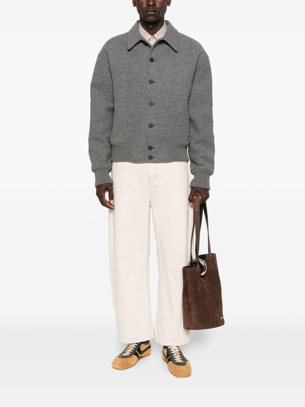 wool bomber jacket Product Image