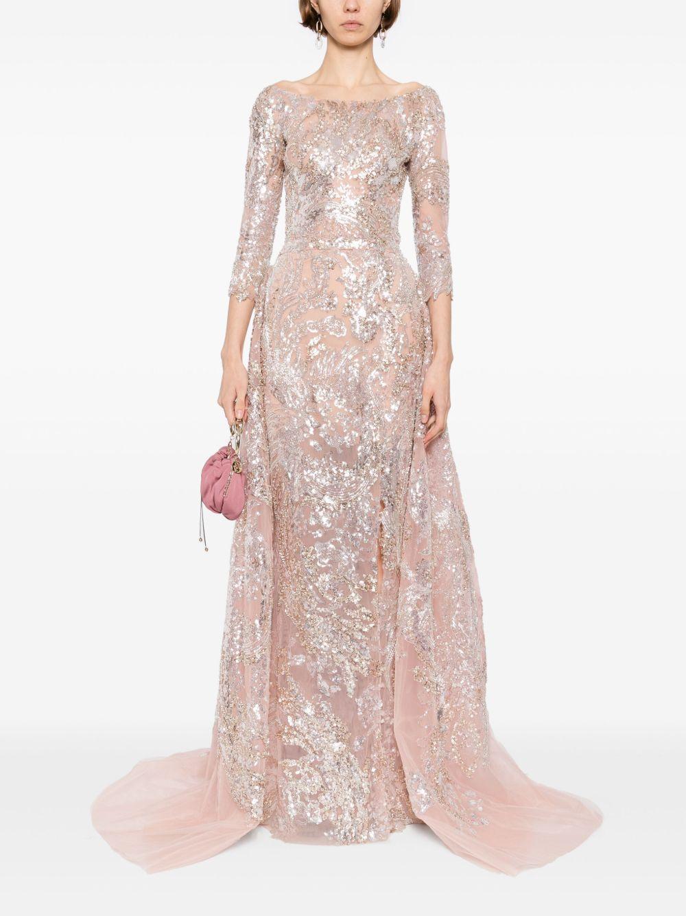 embroidered maxi dress Product Image