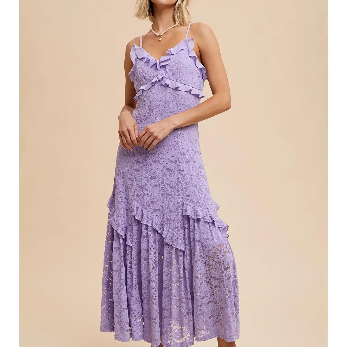 Dust Up Lavender Maxi Dress Product Image