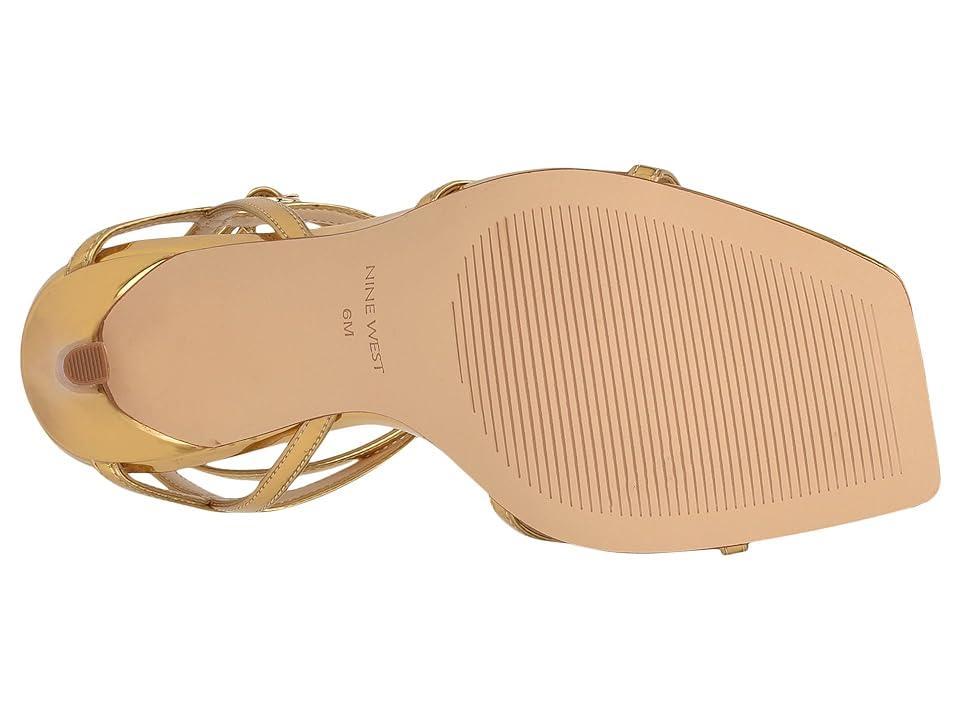 Nine West Tidle Women's High Heel Sandals, Size: 8.5, Light Natural Patent Product Image