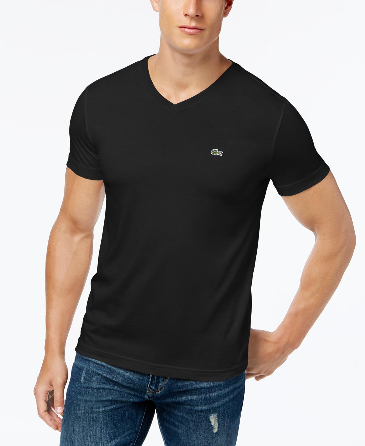 Lacoste V-Neck Pima Cotton Tee Product Image