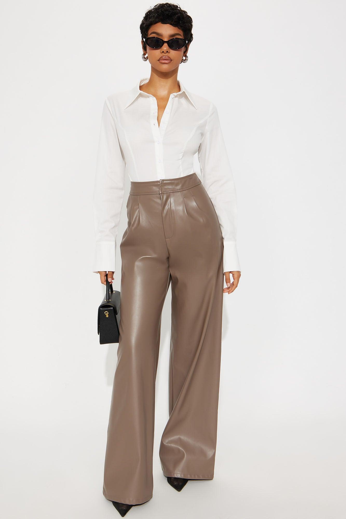 It's Go Time High Cut Poplin Bodysuit - White Product Image