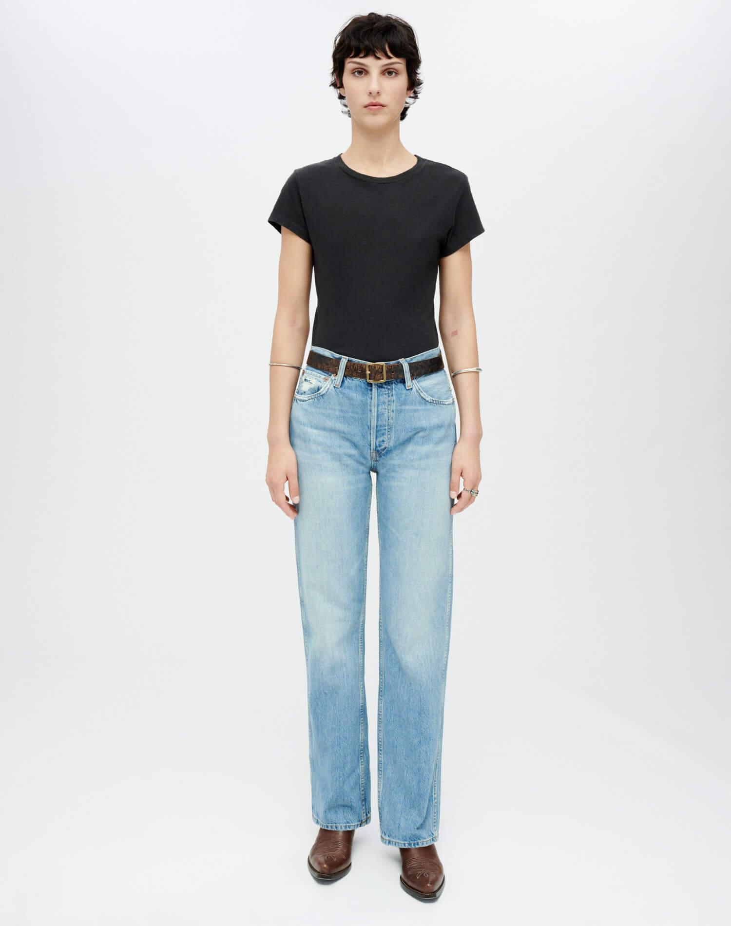 High Rise Loose - Worn Blue Female Product Image