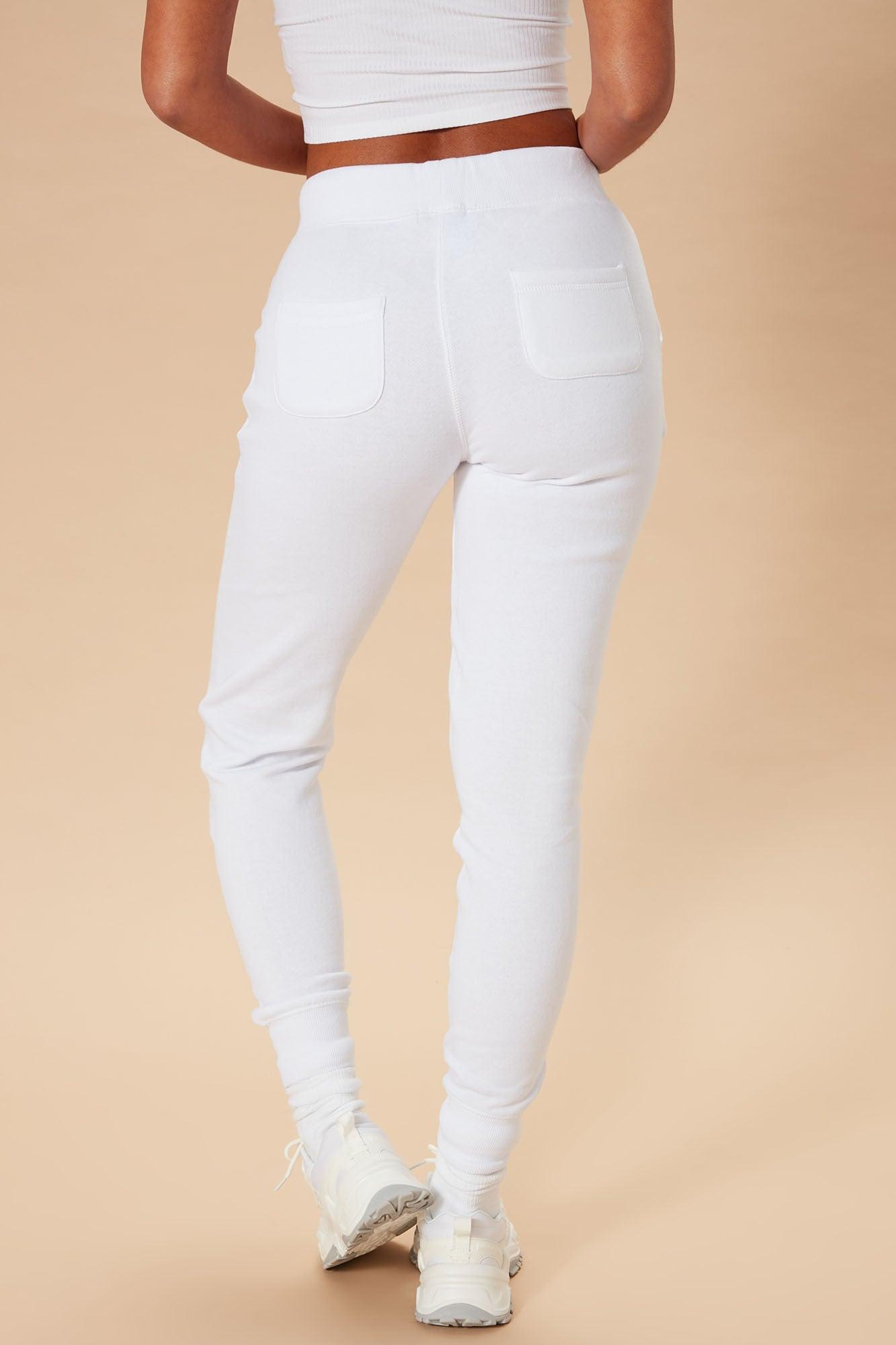Relaxed Vibe Joggers - White Product Image