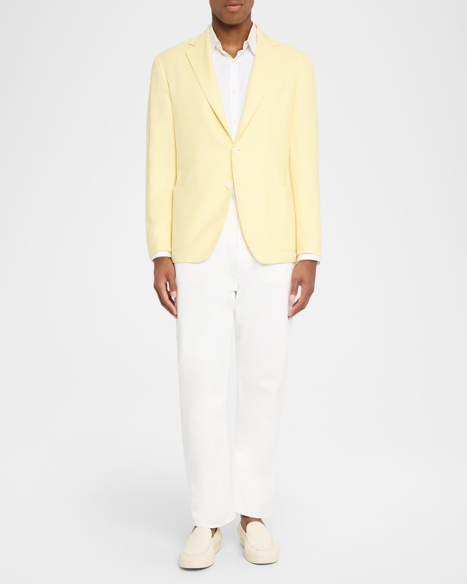 Men's Wool, Silk and Linen Single-Breasted Sport Coat Product Image