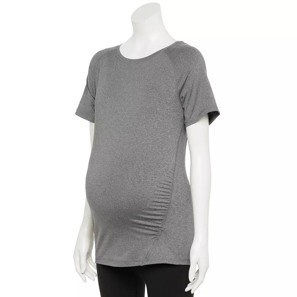 Maternity Tek Gear® Performance Dry Tek Tee, Women's, Size: Small, Mineral Black Sd Product Image