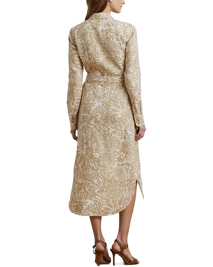 Petite Tie-Front Linen Shirtdress Product Image