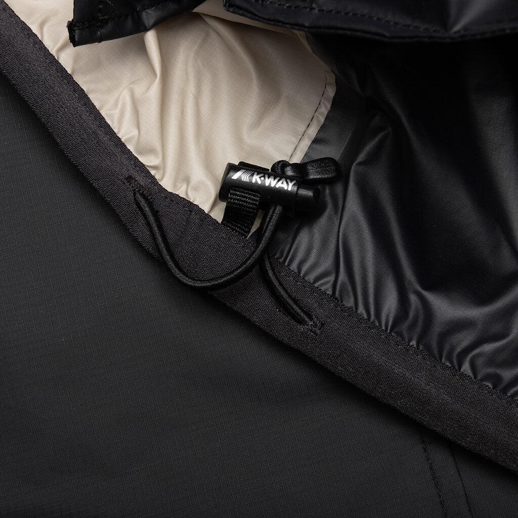 Comme des Garcons Play x K-Way Logos Full Zip Jacket - Beige/Black Male Product Image