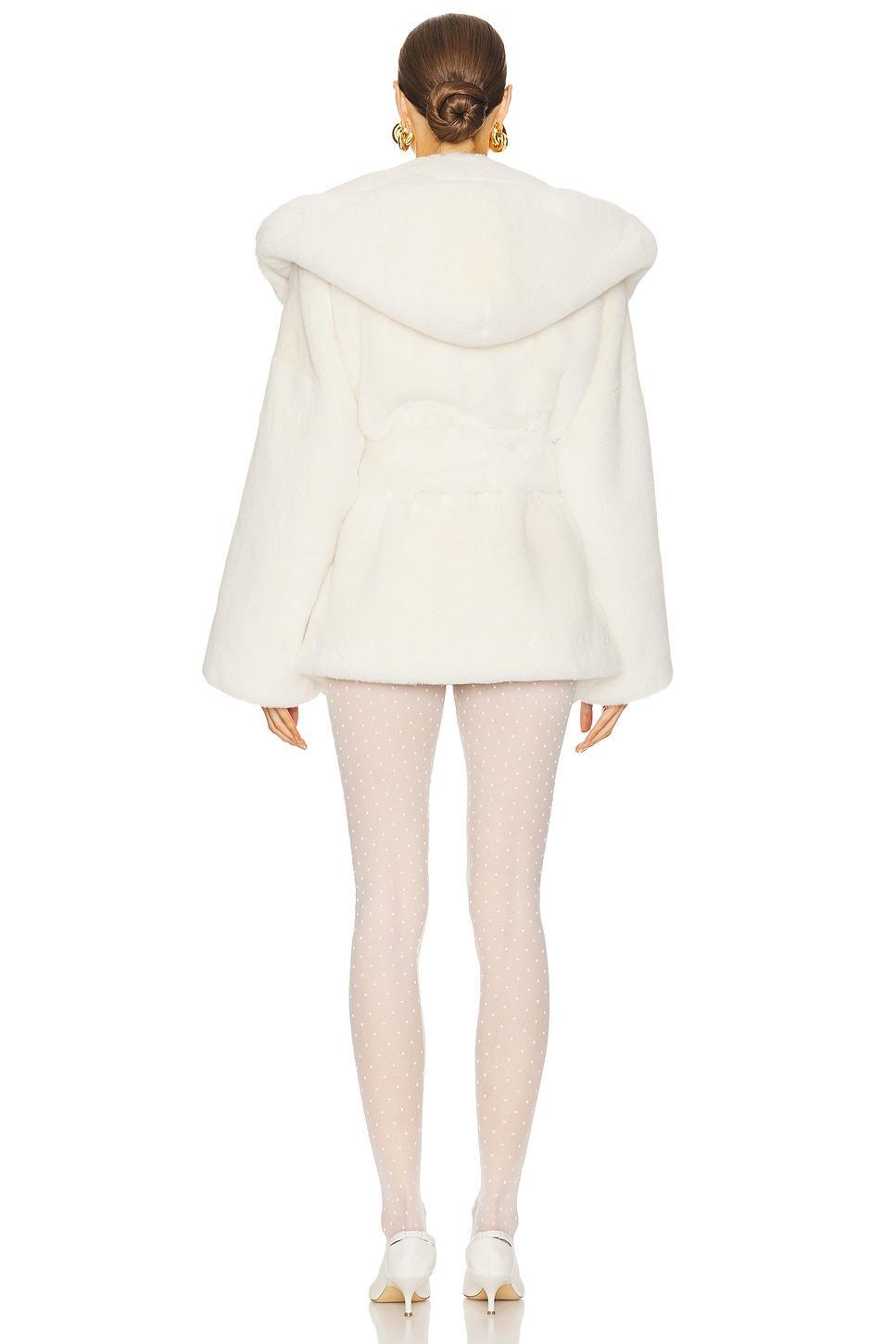 The Hooded Faux Fur Coat Helsa Product Image
