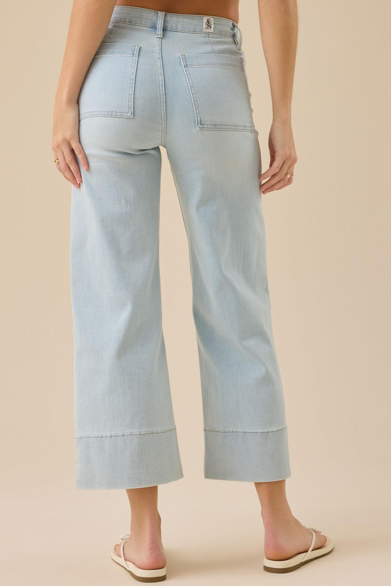 Tullalah Wide Leg Crop Jeans Product Image