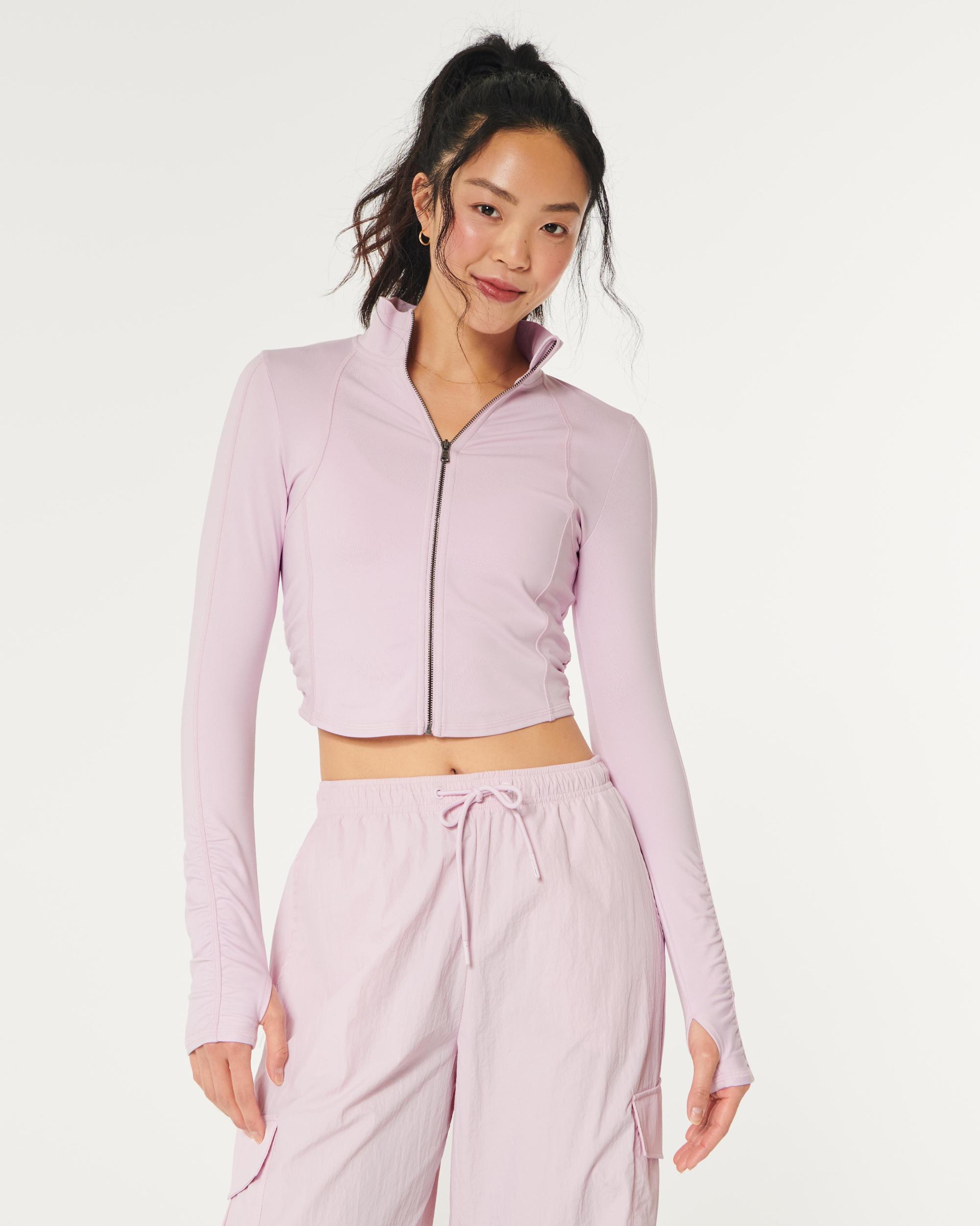 Gilly Hicks Active Recharge Crop Zip-Up Jacket Product Image