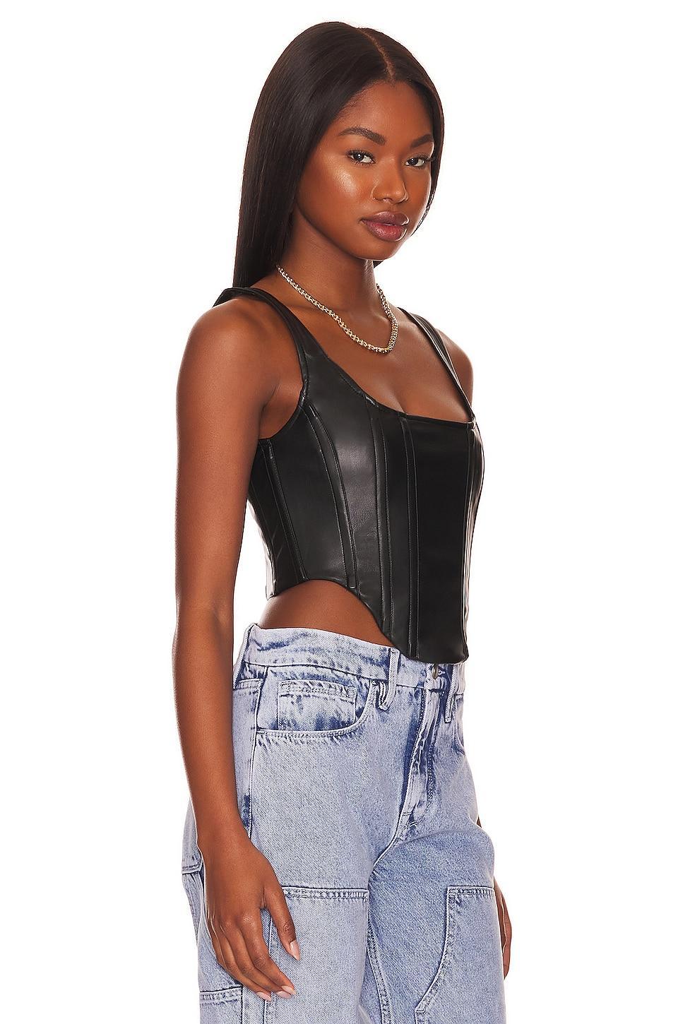 Faux Leather Corset Good American Product Image