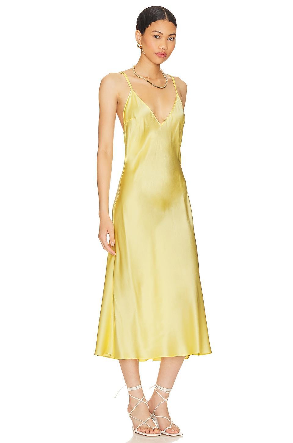 Deep V Multi Strap Midi Slip Dress DANNIJO Product Image