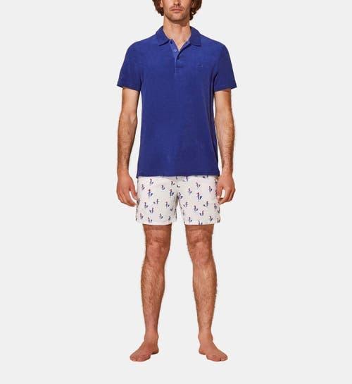 Mens Organic Terry Polo Shirt Product Image