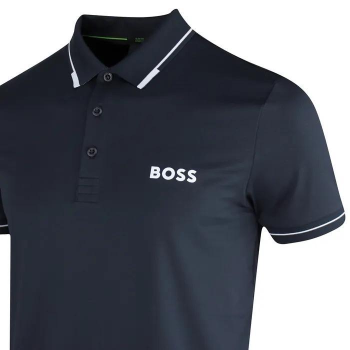 HUGO BOSS Logo-appliqué Polo Shirt In Black Product Image