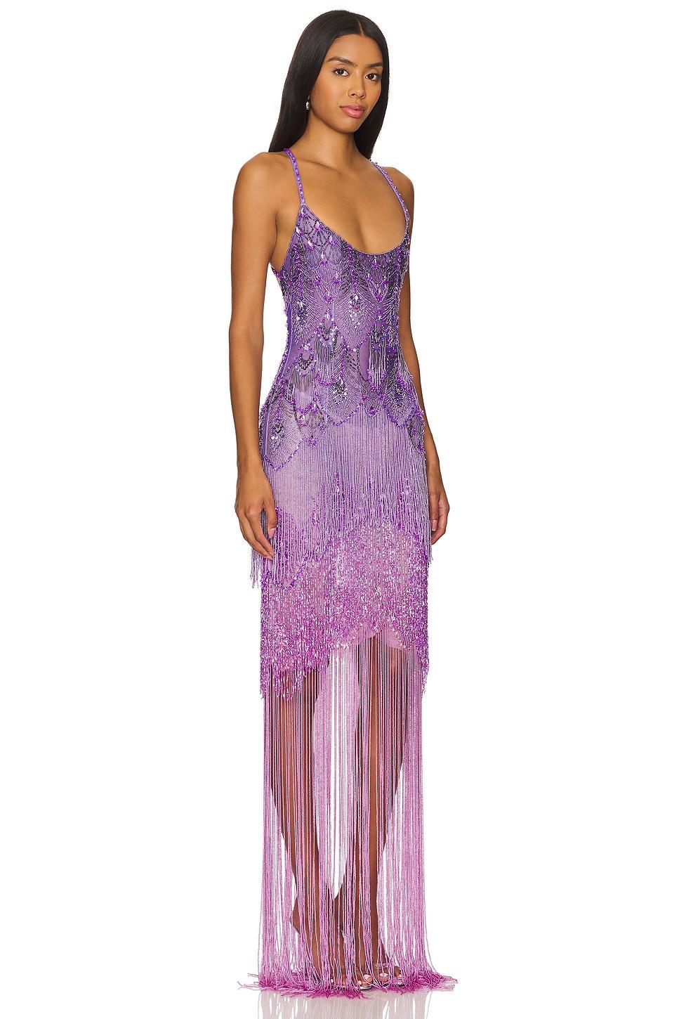 Hand Beaded Gown PatBO Product Image