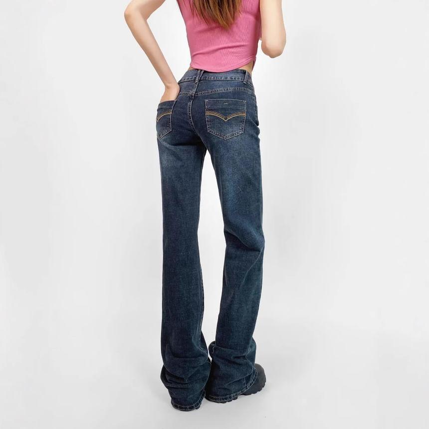 High Waist Flared Jeans Product Image